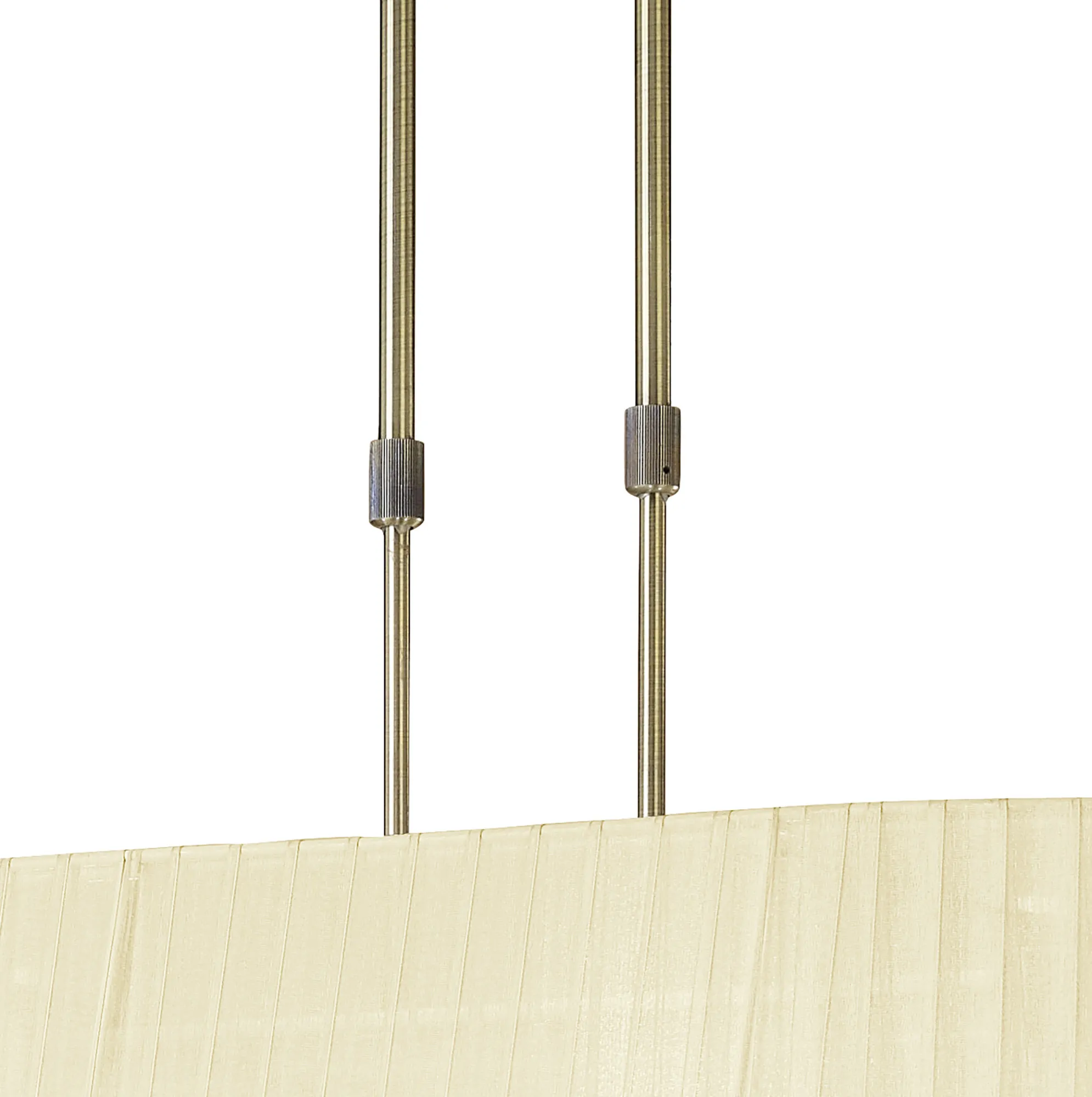 Tiffany AB Crystal Pendant 6+6 Light Antique Brass M3873/CS  Mantra Tiffany Antique Brass-Cream